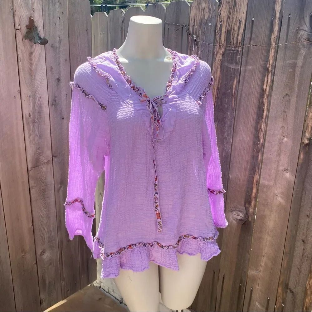 Sunday Saint Tropez Lavender Ruffledโtunic
